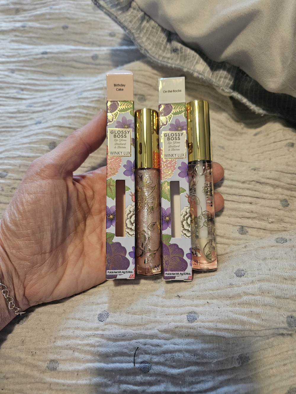 WINKY LUX Glossy Boss Lip Gloss Duo - Birthday Cake Sparkles & On the Rocks